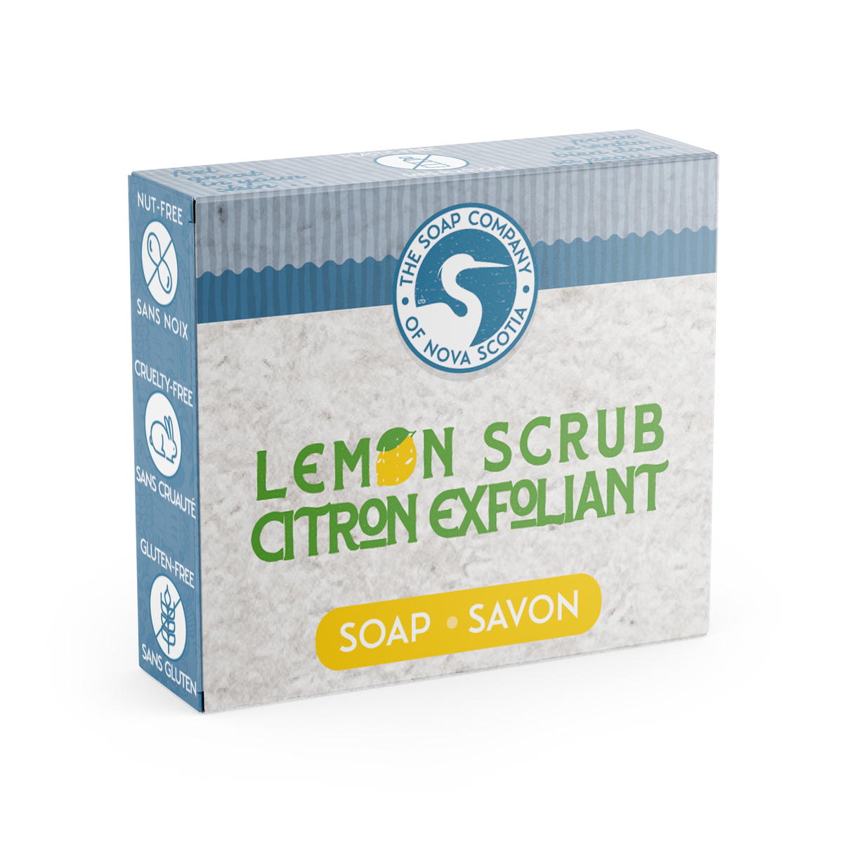 Mini Lemon Scrub Soap Canada Retail The Soap Company of Nova