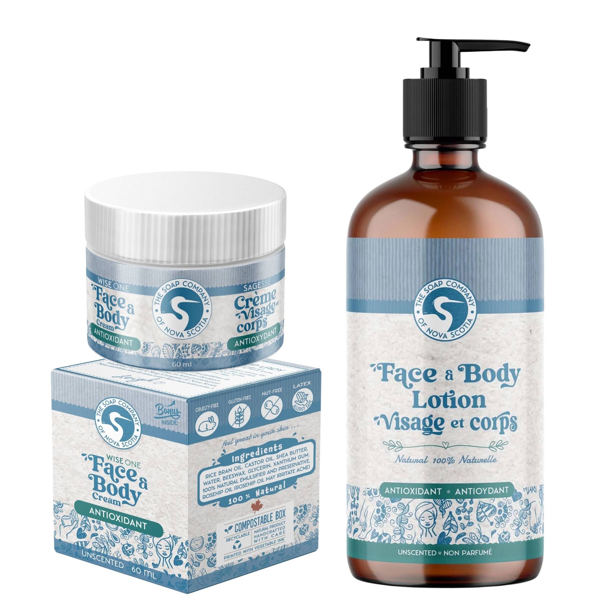 Face, Body & Hand Moisturizer ~ Antioxidant ~ 100% Natural, Nut