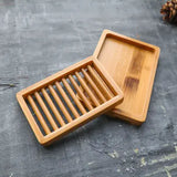Dual-Layer Bamboo Soap Dish