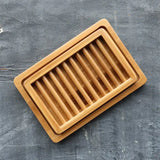 Dual-Layer Bamboo Soap Dish